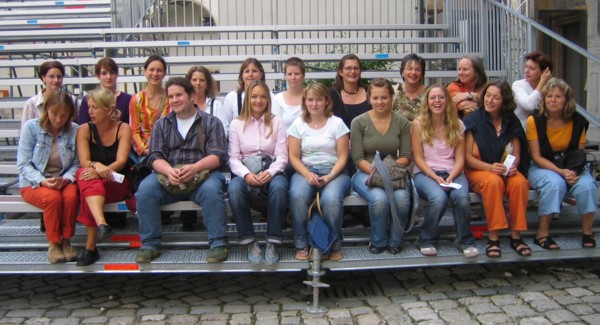 Die erste Gruppe der Führung